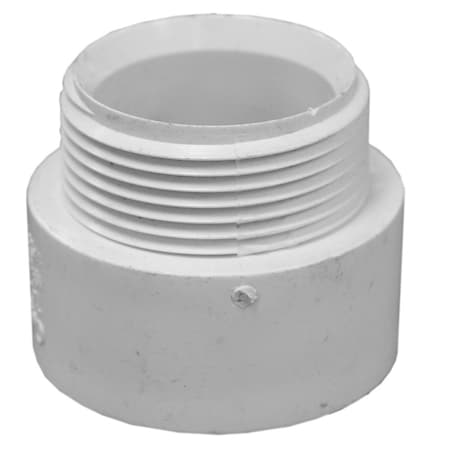Charlotte Pipe And Foundry 4in. PVC Male Adapter, MPT x Hub PMA440